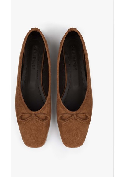 Kadın Lovia Taba Süet Fiyonklu Babet modelleri