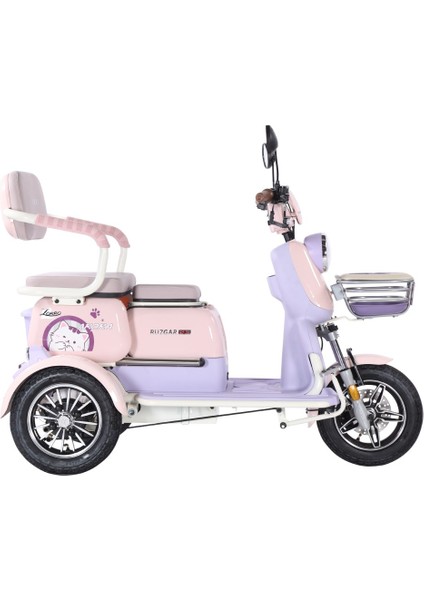 Rüzgar New 3 Tekerli Kızaklı Elektrikli Motosiklet Lila fiyatları