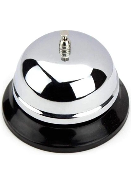 Masaüstü Metal Servis Zili, Gümüş Renk, Resepsiyon ve Otel Tezgahı Için Masa Zili modelleri