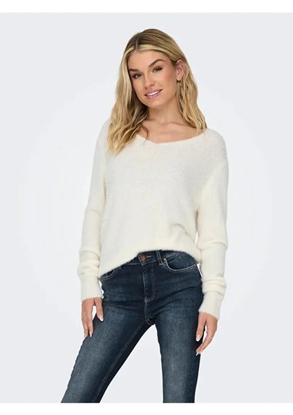 Onlella Piumo Ls V-Neck Knt Kadın Kazak 15259562