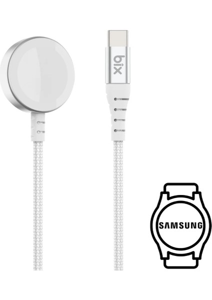 BXSWC01 Usb-C Samsung Galaxy Watch 3-7 Active Active 2 Uyumlu Manyetik Şarj Aleti 1 Metre