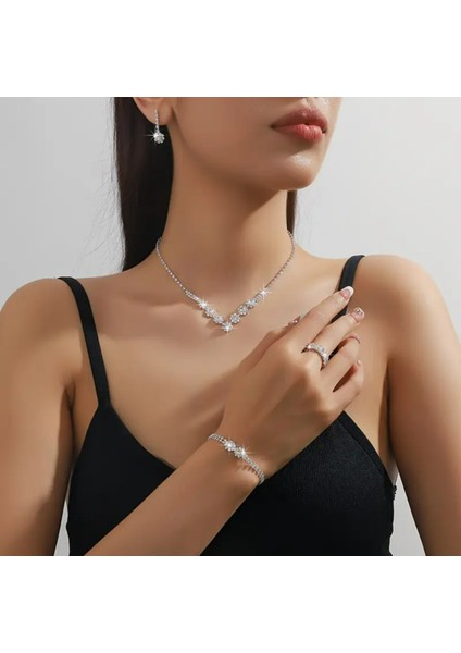 Set.up Gümüş Kaplama El Yapımı Tasarım Set 4'lü Takım