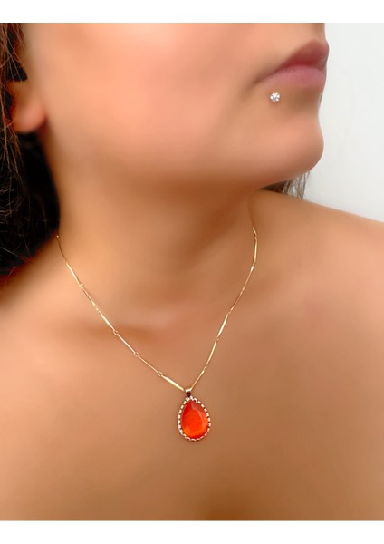 Set.up Sedef Taşlı Kolye