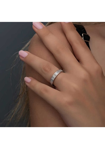 Set.up 925 Ayar Gümüş Yeni Tasarım Baget Kesim Tantur Yüzük modelleri