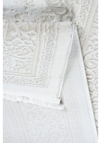 Yatak Odası Halısı Krem 3 Parça 2 Adet 80X150 1 Adet 80X300 Tozumaz Polipropilen Pamuk 7101 Kemik fırsatları