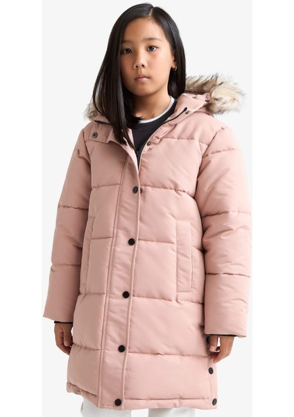 Kız Çocuk Kapüşonlu Parka C8755A825AU