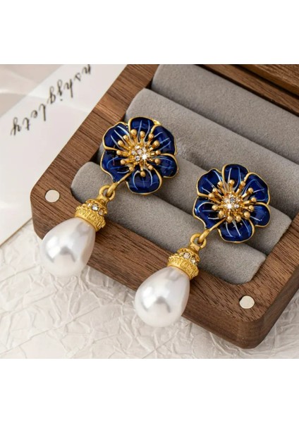 Set.up Çiçek Model Incili Tasarım Küpe modelleri