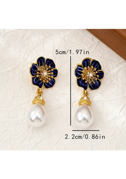 Set.up Çiçek Model Incili Tasarım Küpe indirimleri