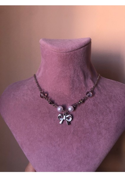 Ribbon Girl Tasarım Kadın Kurdele Kolye modelleri