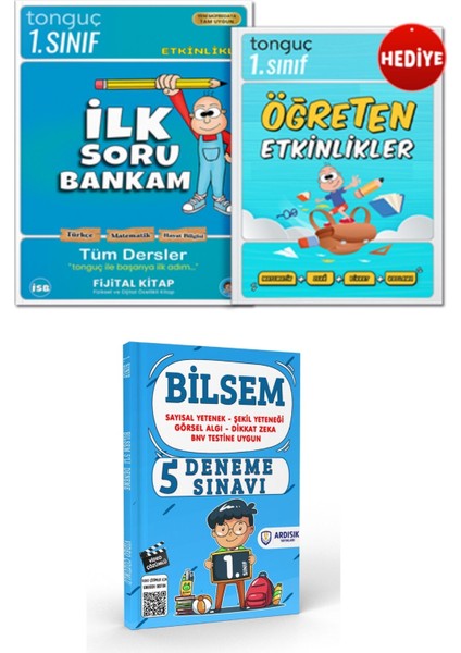 1. Sınıf Tüm Dersler Ilk Soru Bankam Soru Bankası ve 1. Sınıf Bilsem Deneme Sınavı