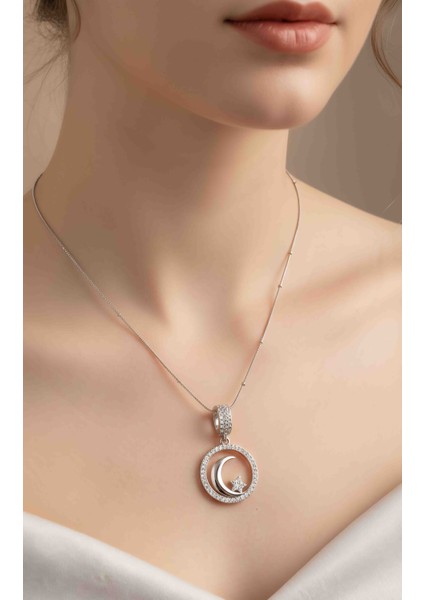 Trend Çelik Takı: Minimalist ve Şık [taş Şekli] Kolye (Anti Alerjik)