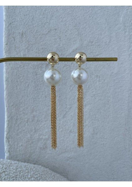 Set.up Sallantılı Inci Küpe