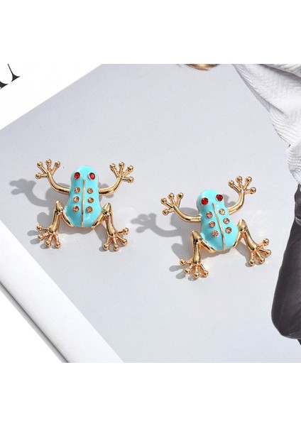 Set.up Taşlı Kurbağa Motifli Sabit Küpe fiyatları