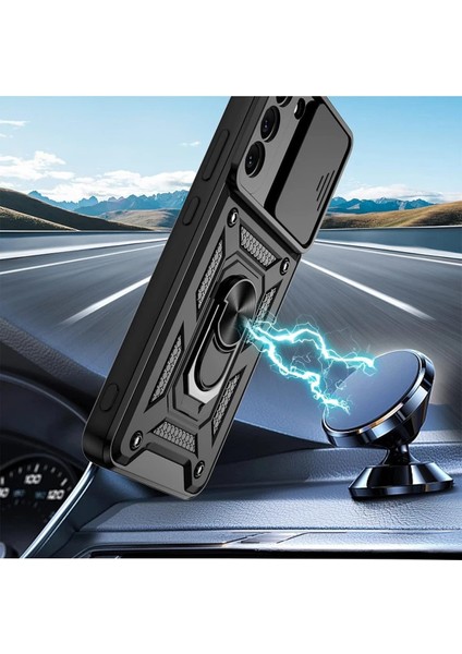 Samsung Galaxy S22 Kılıf Pars Lens Yüzüklü Silikon - YEŞIL-(5796) - MB000X-2GG6Y0 fırsatları