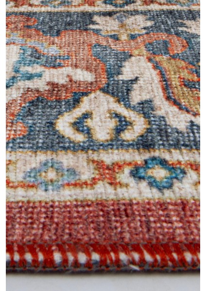 Norm Halı Allure 54-037 Kırmızı Eskitme Halı Etnik Otantik Dokuma Şönil Yıkanabilir Salon Halısı modelleri