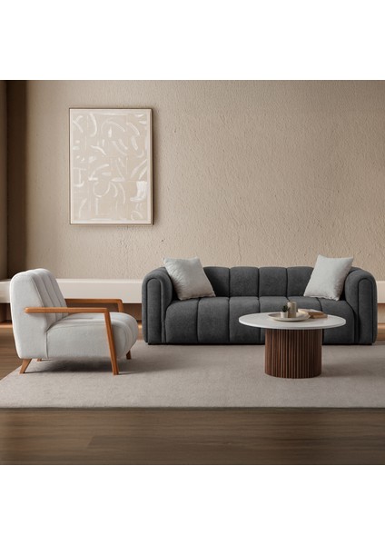 Nline Koltuk Takımı 3+1 Antrasit modelleri