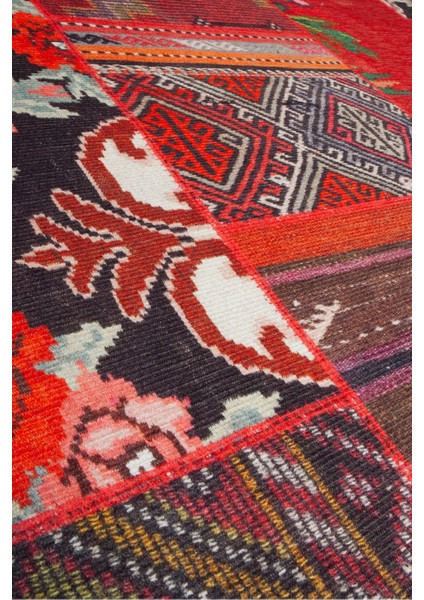 Norm Halı Allure 50-159 Kırmızı Eskitme Halı Etnik Otantik Dokuma Şönil Yıkanabilir Salon Halısı fiyatları