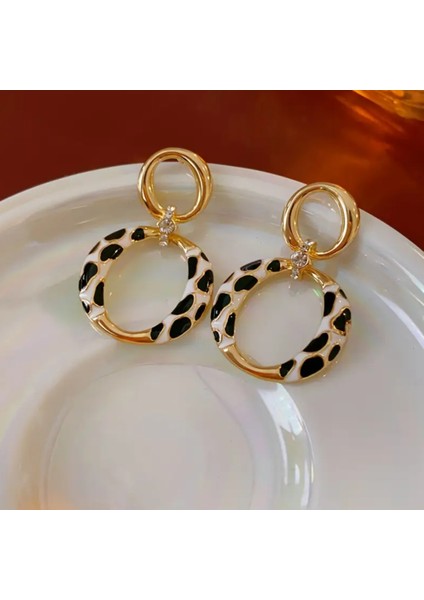 Set.up Leopar Model Tasarım Küpe modelleri