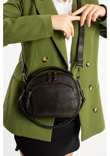 Kadın Omuz ve El Çantası – Çok Bölmeli, Zincir Askılı, Suni Deri, Şık Günlük Çapraz Çanta