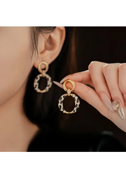 Set.up Leopar Model Tasarım Küpe