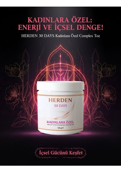 Kadın Için Magnezyum Mineral Vitamin ve Kolajen Kompleksi 100 gr Takviye Edicigıda