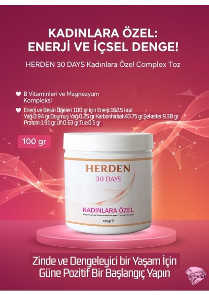 Kadın Için Magnezyum Mineral Vitamin ve Kolajen Kompleksi 100 gr Takviye Edicigıda fiyatları