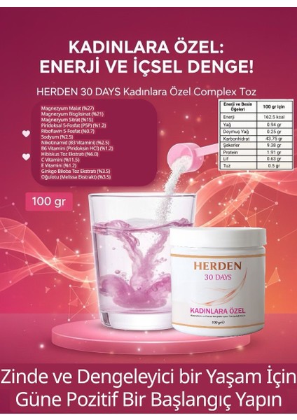 Kadın Için Magnezyum Mineral Vitamin ve Kolajen Kompleksi 100 gr Takviye Edicigıda modelleri
