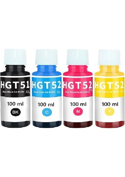 Ink Tank 115 Yazıcı Uyumlu 4 Renk 100 ml Muadil Mürekkep Seti