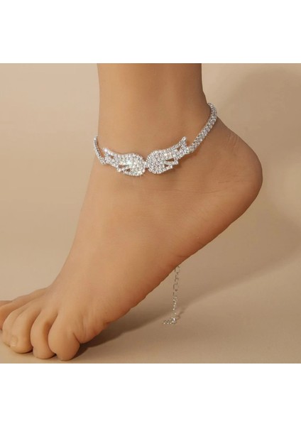 Set.up Taşlı Melek Model Halhal