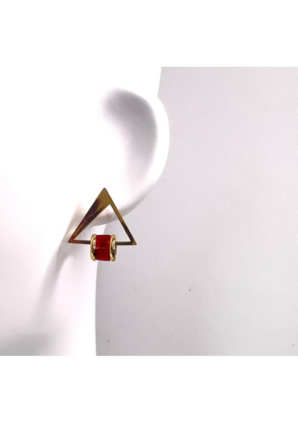 Set.up Üçgen Model Sallantılı Küpe