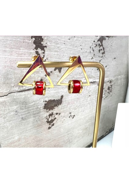 Set.up Üçgen Model Sallantılı Küpe fırsatları