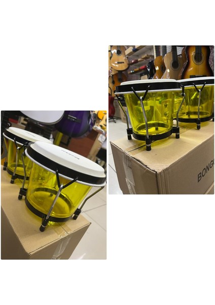 Sarı Şeffaf Bongo 6'' ve 7'' Çap Kod 6857 modelleri