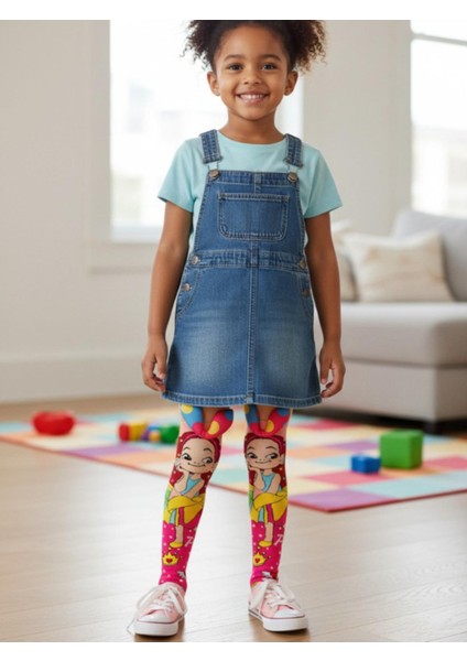 Prenses Figürlü Kurdeleli Diz Altı Çorap fiyatları