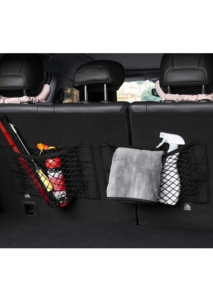 Dağınıklığa Son! Bagaj/koltuk Arkası Için Güçlü Cırtlı File Cep - Eşya Sabitleyici Organizer fiyatları