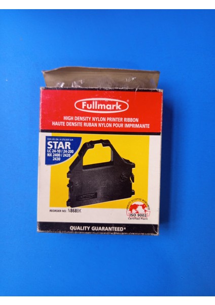 Star LC2410, Star XB24200, Nx 2400, NX2420, And Nx 2430 Hıgh Densıty Black Nylon Prınter Rıbbon Siyah Şerit