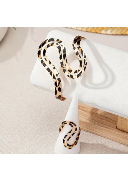 Set.up Leopar Yüzük Bileklik Takım modelleri