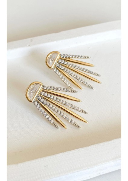 Vip Luxury Serisi Altın Kaplama Taşlı Küpe fırsatları