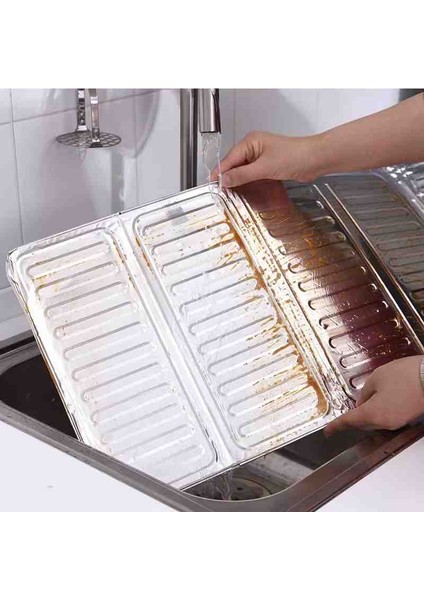 Ocak Yağ Sıçrama Koruyucu Katlanır Alüminyum Levha -Kolay Silinir Rüzgar Önleyici Panel 1 Adet modelleri