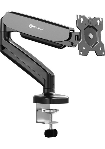 Ayarlanabilir Gazlı Yay Monitör Kolu – 13-34″ Düz/kavisli Ekranlar Için Tam Hareketli Masa Montajı (Vesa 75×75 / 100×100)