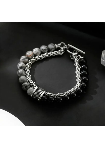 Set.up Kehribar Erkek Bileklik