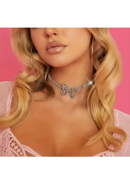 Set.up Taşlı Choker Kolye