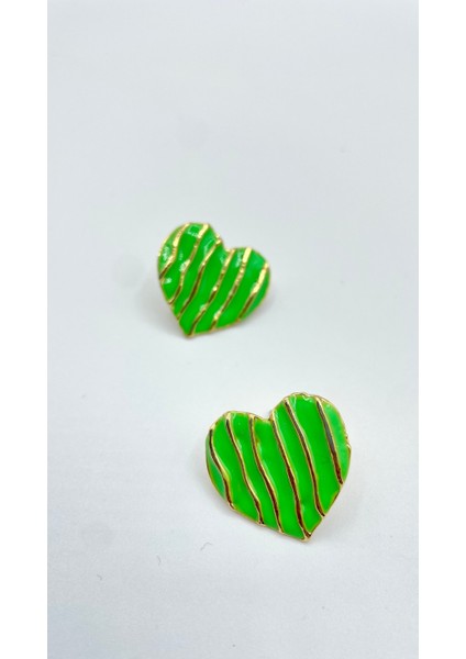 Set.up Yeşil Kalp Küpe fırsatları