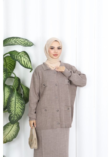 Cep Detay Etekli Triko Takım fırsatları