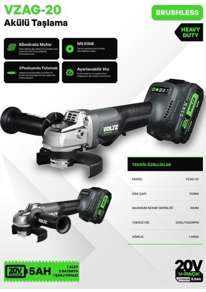 Vzag-20 Akülü Taşlama