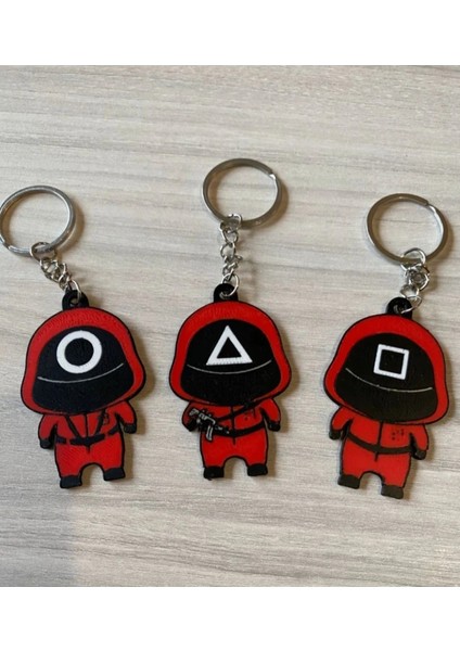 Squid Game 3D Anahtarlık 3’lü Set