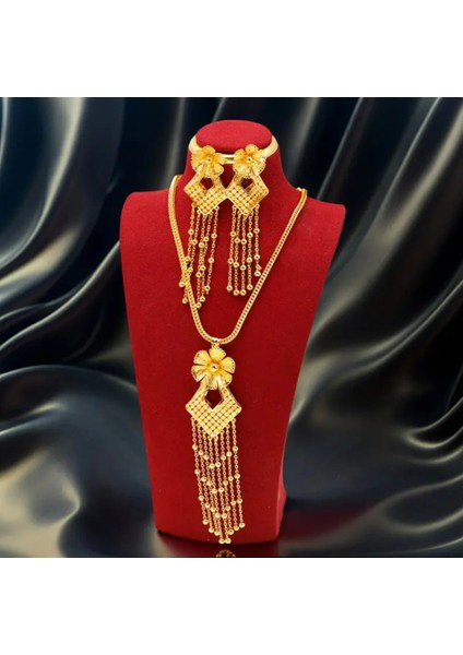 Set.up Altın Kaplama Tasarım Kolye Küpe Set fiyatları