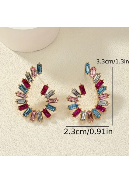 Set.up Komple Taşlı Renkli Küpe fırsatları