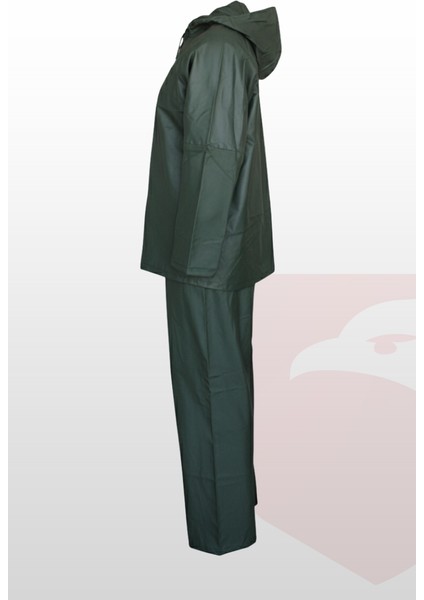 Su Geçirmez Işçi ve Balıkçı Yağmurluk Takımı | Pvc Alt Üst Yağmur Geçirmez Set | Kapüşonlu Mont + Pantolon fırsatları