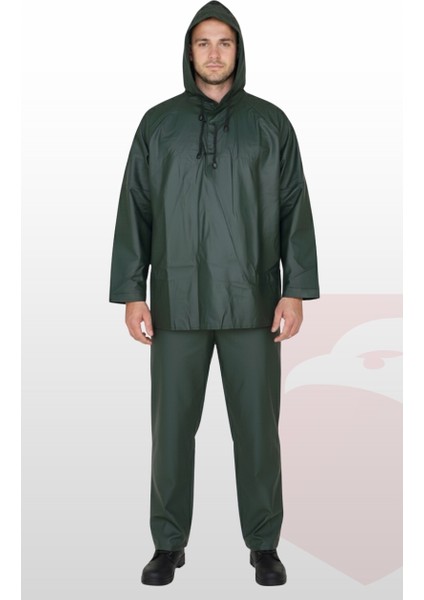 Su Geçirmez Işçi ve Balıkçı Yağmurluk Takımı | Pvc Alt Üst Yağmur Geçirmez Set | Kapüşonlu Mont + Pantolon indirimleri