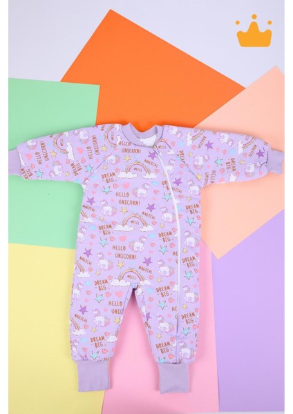 2-9 Yaş 2.5 Tog Kalın Elyaf Dolgulu Premium Kalite Çocuk Uyku Tulumu Mor Unicorn 23504 fırsatları